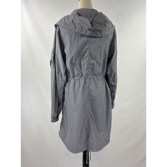 Alpha Industries Shell Fishtail Parka W Cadet Gray Grey Small Liberty Print - Picture 3 of 15